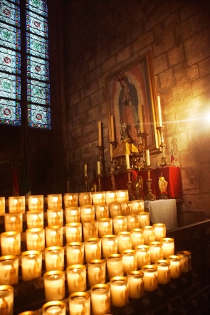 _Notre Dame - Guadalupe and candles